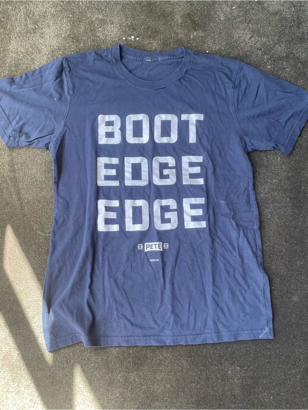 ETE Navy Graphic Short-Sleeve Tee with White Text